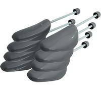 Incutex juego de 4 pares de hormas de plástico hormas zapatos, tamaño variable 38-44, gris