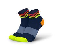 INCYLENCE Calcetines de running - Calcetines cortos ultraligeros para correr para hombre y mujer, Waves Navy Orange, 43-46