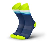 INCYLENCE Calcetines de running para hombre y mujer, con compresión ligera, 1 par, Grades Navy Canary, 39-42