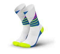 INCYLENCE Calcetines de running para hombre y mujer, con compresión ligera, 1 par, Ladders White Canary, 39-42