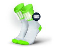 INCYLENCE Calcetines para correr de alta visibilidad con reflectores, funcionales y transpirables para máxima visibilidad, 1 par, V3 verde, 39-42