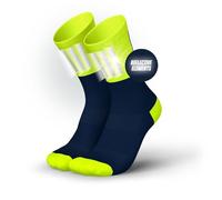 INCYLENCE Calcetines para correr de alta visibilidad con reflectores, funcionales y transpirables para máxima visibilidad, 1 par, V3 Blue Canary, 39-42