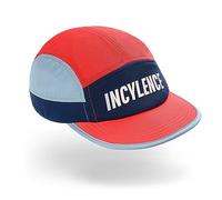 INCYLENCE Gorra de running · Gorra ligera y transpirable para entrenamientos sudorosos · Unisex · Tamaño ajustable · Alta funcionalidad · Secado rápido · Gorra de béisbol para correr, Azul Rojo, Talla