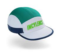 INCYLENCE Gorra de running · Gorra ligera y transpirable para entrenamientos sudorosos · Unisex · Tamaño ajustable · Alta funcionalidad · Secado rápido · Gorra de béisbol para correr, blanco, verde,