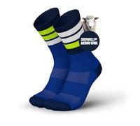 INCYLENCE MERINO - Calcetines para correr y senderismo (1 par), Strive Blue Canary, 39-42