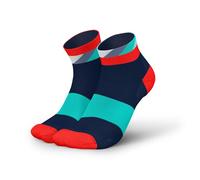 INCYLENCE ULTRALIGHT Calcetines cortos para correr para hombre y mujer, con compresión ligera, 1 par, Strides Navy Inferno, 43-46