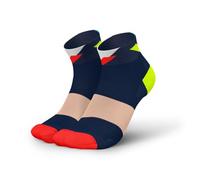 INCYLENCE ULTRALIGHT Calcetines cortos para correr para hombre y mujer, con compresión ligera, 1 par, Strikes Navy Blue Inferno - Pantalones cortos, 39-42