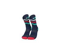INCYLENCE ULTRALIGHT - Calcetines para correr para hombre y mujer, transpirables, ultrafinos, 1 par, Waves Tricolore, 43-46