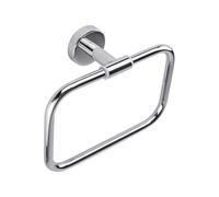 INDA A60160AL Styl-Toallero de Anilla, Acero Inoxidable, Brillante, 21 x 7 x 16