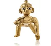 INDACORIFY Laddu Gopal Idol Bal Gopal Thakur Ji Dios Bebé Krishna Estatua Janmashtami exposición Decorativa Hogar Templo Sala de oración (4.5L X 7W X 7.6H Centimetres)
