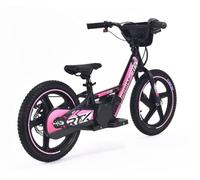 Indalchess Bici para NIÑOS 24V, 16" Pulgadas, Motor 250W, RIRIBIKE RTX6 4-8 AÑOS, Rosa