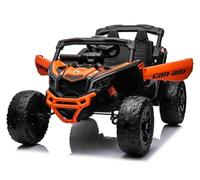 Indalchess Buggy 24V Can-Am Maverick 1 Plaza, 4x4 (Motores 200W), Cuero, Mp4 TV, RC. Full Option - INDA37-LI-CA003rs (Naranja)