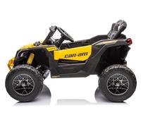 INDALCHESS Buggy Can-Am 24V, 1 Plaza, 4 Motores DE 200W, Amarillo, RC, niños de 1 a 5 años