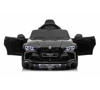 INDALCHESS Coche eléctrico 12v, BMW M4, Negro, RC, Asiento plástico, Ruedas de plástico, 1 Plaza, Coche para niños de 1 a 5 años (Negro)