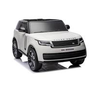 INDALCHESS Coche ELECTRICO 24V para NIÑOS Range Rover 24V Blanco, 2 plazas, 2 Motores de 240W