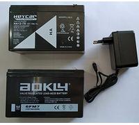 Indalchess Kit 2 BATERÍAS 12V Y 7AH + Cargador DE 12V para Coche ELÉCTRICO Infantil