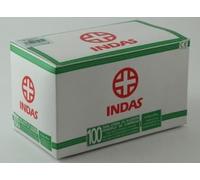 Indas Apósito de Gasa Estéril de Algodón Hidrófilo 100 unidades 10x10cm - Cura, Heridas