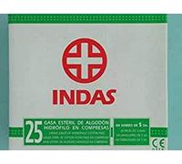 Indas Compresa Gasa Esteril 25U Indas 60 g
