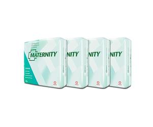 Indas Compresas Tocológicas Maternity de Celulosa Pack de 4 - Confort y Seguridad Postparto, 100 Unidades Total