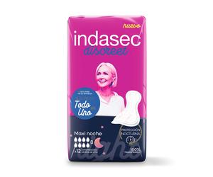 Indas Indasec Discreet Maxi noche 12 uds - discos absorbentes nocturnos