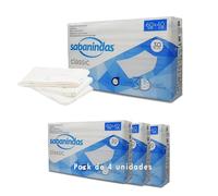 Indas Sabanindas Classic 60x40 - 30 Protectores Absorbentes para Incontinencia - Confort Duradero - Seguridad y Práctica - Libre de Látex - 4 Paquetes - 120 Unidades