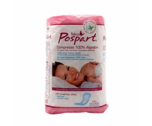 Indasec Compresa Posparto Algodón 12Uds