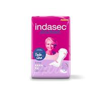 Indasec, Compresas Discreet Extra, Pack de 8 bolsas, 160 unidades