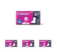 Indasec Discreet Maxi Noche Compresa para Pérdidas de Orina, 12 Unidades (Paquete de 4)