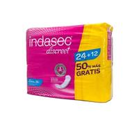 Indasec Discreet Normal 24 Unidades + 12 Gratis