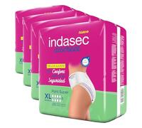 Indasec Discreet Pant Súper XL, 10 unidades (Paquete de 4)