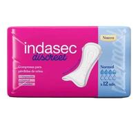 Indasec Discreet Normal, 12 unidades