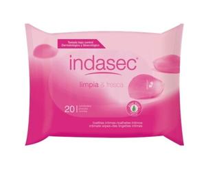 Indasec Toallitas Higiene Íntima 20 unidades