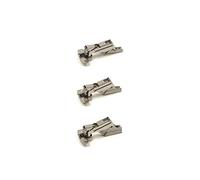 INDAUX - Paquete de 4 bisagras de 180° para puertas de muebles de cocina y decoración, compatibles con gamas universales, fáciles de instalar, apertura real 165° (4 bisagras cuello alto y 4 patas en