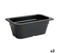 Inde Fuente de Cocina Negro 26,5 x 16,2 x 10 cm (3 Unidades)