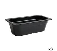 Inde Fuente de Cocina Negro 32,5 x 17,6 x 10 cm (3 Unidades)