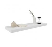 INDE MOBLEKIT | Estante Flotante Blanco 60x23.5x3.8 cm de Madera con Acabado Mate, Balda Flotante para Montaje en Pared, Estantería Decorativa Estilo Moderno y Funcional