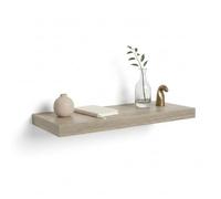 INDE MOBLEKIT | Estante Flotante Color Madera 80x23.5x3.8 cm de Madera con Acabado Mate, Balda Flotante para Montaje en Pared, Estantería Decorativa Estilo Moderno y Funcional