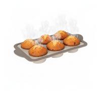 INDE SANTA CLARA | Molde Horno Cupcakes 31.5x19cm Nordkitch, silicona, magdalenas, repostería, horno, utensilios de repostería, moldes magdalenas horno, porta cupcakes