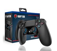 indeca BUSINESS Mando Inalambrico Bluetooth Negro compatible con PS4 PS3 PC Android Windows gamepad 6 ejes con vibración doble Luz LED Joystick tactil recargable compatible juegos Shooters