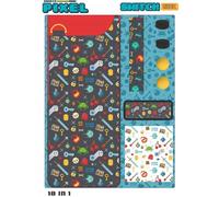 Indeca - pack accesorios 10 en 1 pixels (nintendo switch)