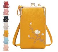 Indefinitet/Declrationun Women Sling Cross, Forever Women Sling Cross-Body Wallet, Phone Purses With Crossbody Strap (Yellow)