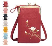 Indefinitet/Declrationun Women Sling Cross, Forever Women Sling Cross-Body Wallet, Phone Purses With Crossbody Strap (Red)