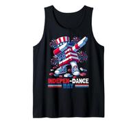INDEPEN-Dance Day 4th of July Master Builder Blocks Bricks Camiseta sin Mangas