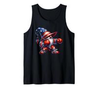 Independence Day GNOME In American Flag Hat For Boxing Gym Camiseta sin Mangas