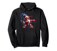Independence Day GNOME In American Flag Hat For Boxing Gym Sudadera con Capucha