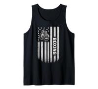 Independence Day USA Flag Boxing Patriotic Boxer Camiseta sin Mangas