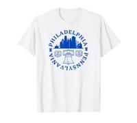 Independence Hall Philadelphia Pennsylvania Pretzels Filadelfia Camiseta gráfica económica, Hombre, Blanco, S