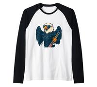 Independencia Águila de Sonido y Fuerza Camiseta Manga Raglan