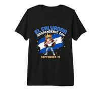 Independencia de El Salvador 15 de septiembre Bandera Salvadoreña Camiseta Premium