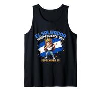Independencia de El Salvador 15 de septiembre Bandera Salvadoreña Camiseta sin Mangas